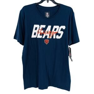 Chicago Bears T Shirt Mens Sz M NFL Team Apparel New Era Navy NWT Tee